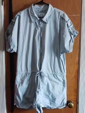 Pistola Pale Blue Zip-Front Shirt